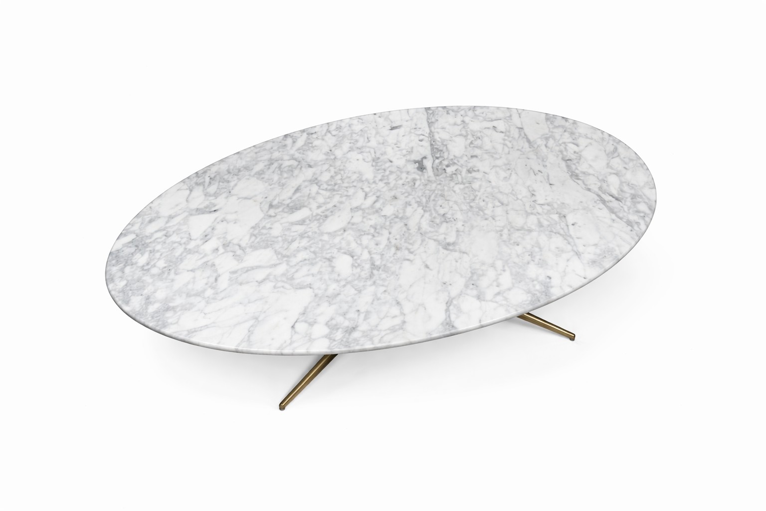 Knoll Marble Oval Coffee Table - Image 2